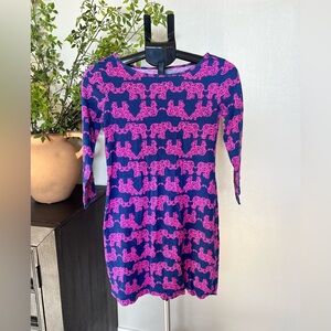 Lilly Pulitzer elephant print shift dress